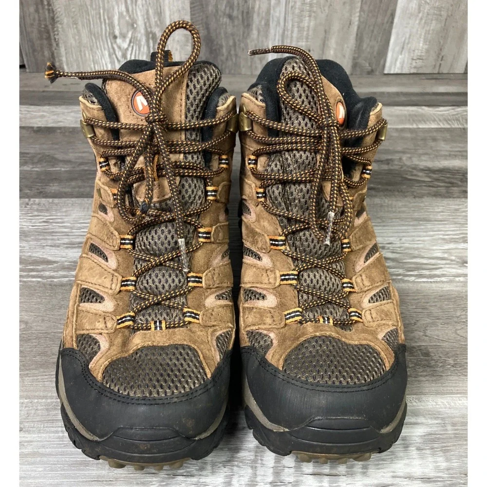Merrell Moab 2 Mid WP Vibram Gorpcore Hiking Boots Mens 10.5 Earth J06051